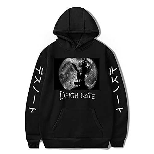 westtrend Death Note Sudadera con Capucha Unisex Suelta Casual Manga Larga Sudadera con Estampado de...