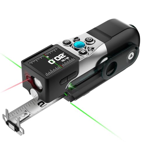 MiLESEEY XTape 1 Telémetro láser Medidor de distancia con cinta métrica digital desmontable y pantalla para medición de Pitágoras/distancia/área/volumen