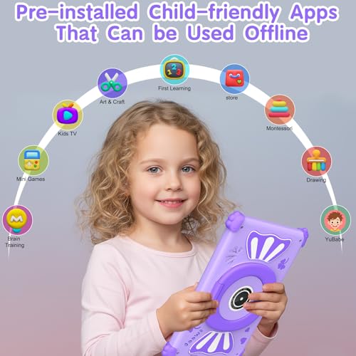 Image of ascrecem Kids Tablet KIDS710 (Purple)