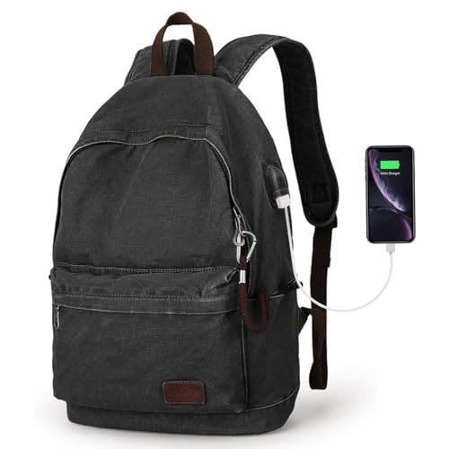 Canvas Backpack Lightweight Travel Daypack For Students and Adults Rucksack Laptop Backpack One_Size