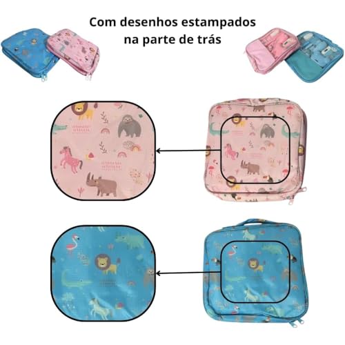 Kit Higiene Bebe Recém Nascido,Estojo Cuidado Bebê com 13 em 1 com Tesoura, Pente para Bebe, Termôme