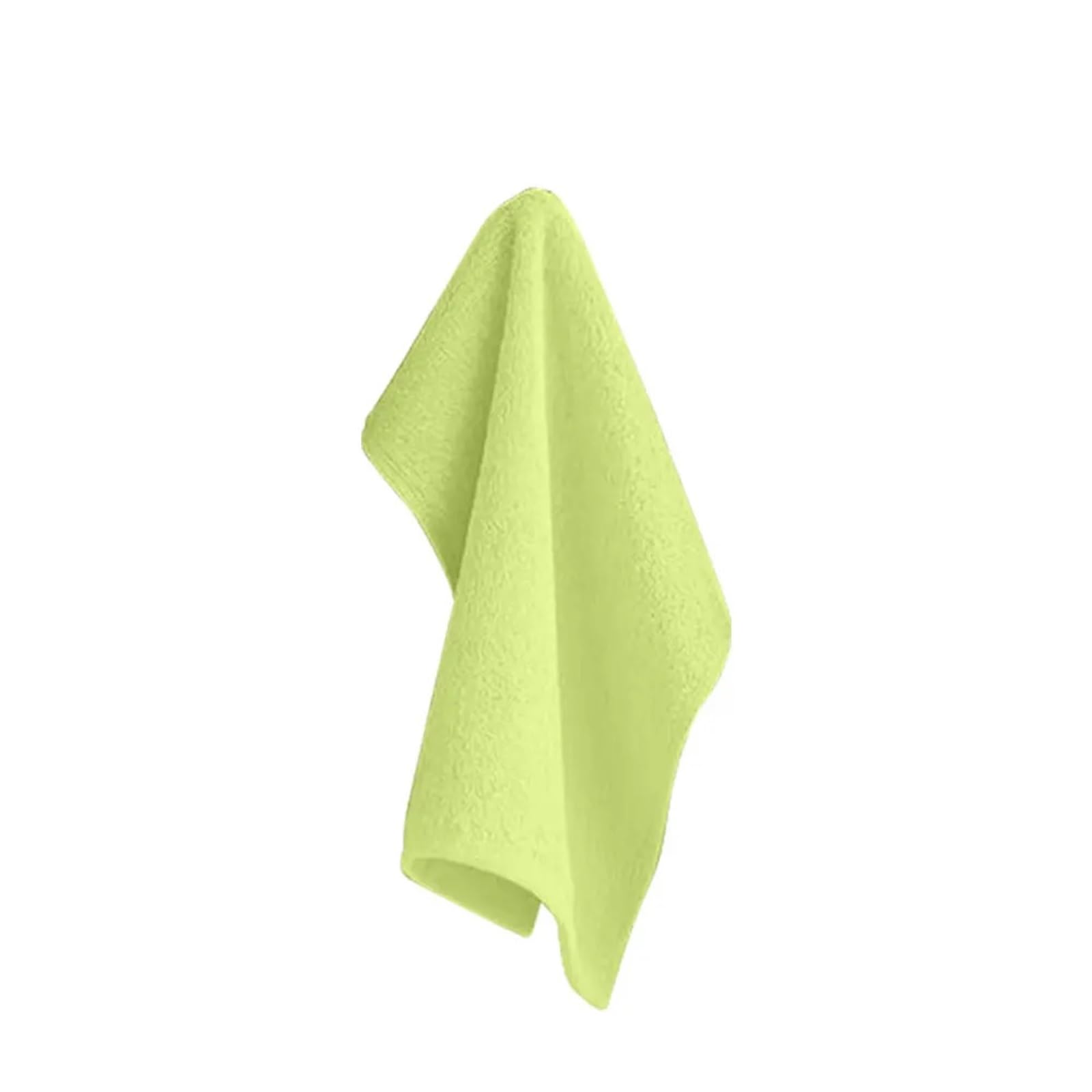 FGUJSUR Hand Towels 2pcs 25x25CM Square Towel Fiber Hanging Loop Small Washcloth Bathroom Towels(Green)