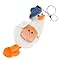 Uonlytech Adorable White Plush Duck Keyring Hanging Doll Pendant Soft Stuffed Bag Charm for Backpack Decoration