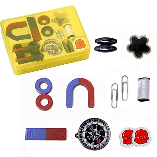 Aomag Physics Science Magnets Set For Education Science School Classroom Experiment Tools For Kids Including Bar/Ring/Horseshoe/Compass Magnets #TOP4