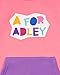 A FOR ADLEY Merch Super Soft Matching Color Block Fleece Set With Embroidered Logo on Top and Bottom (as1, alpha, s, regular)