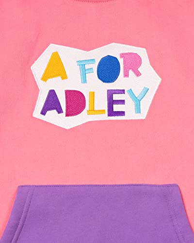 A FOR ADLEY Merch Super Soft Matching Color Block Fleece Set With Embroidered ADLEY Logo on Top and Bottom4