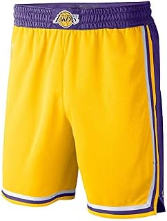 Basketball trousers - Los Angeles Lakers - James, Davis, Kobe ball retro yellow purple urban version sports training loose shorts