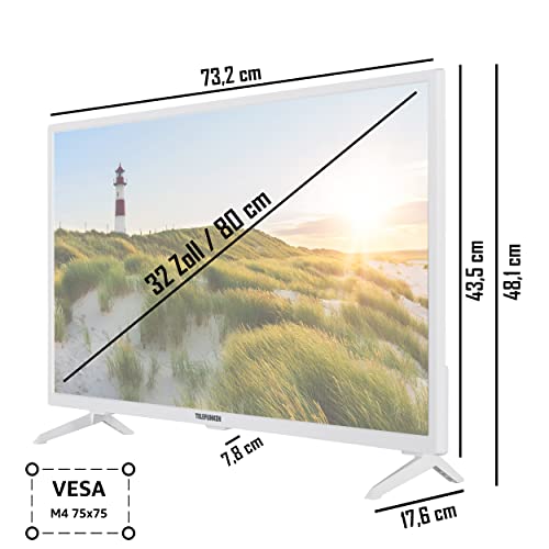 32-Zoll Fernseher Telefunken XF32SN550S-W Smart TV mit Full HD