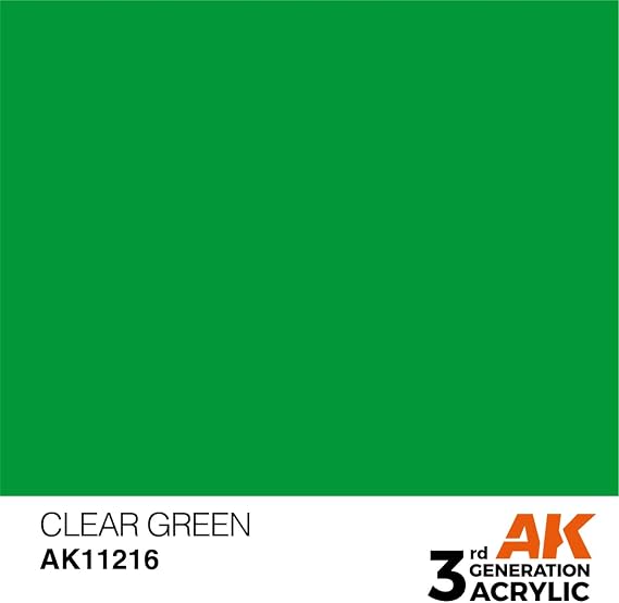 AK Interactive 3rd Gen Acrylic Clear Green 17ml