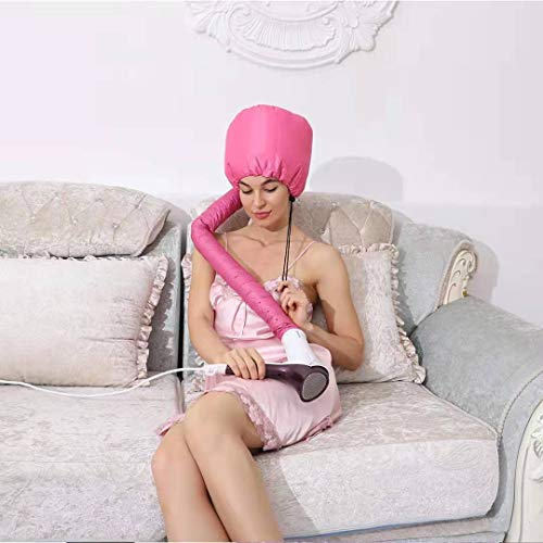 U/R Droogkap voor haarkap, haardroger met rekbaar handvat, haarstijl hoes, draagbare zachte haardrogercap met elastische band voor handhaired Dryer Cap (roos) - Image 7