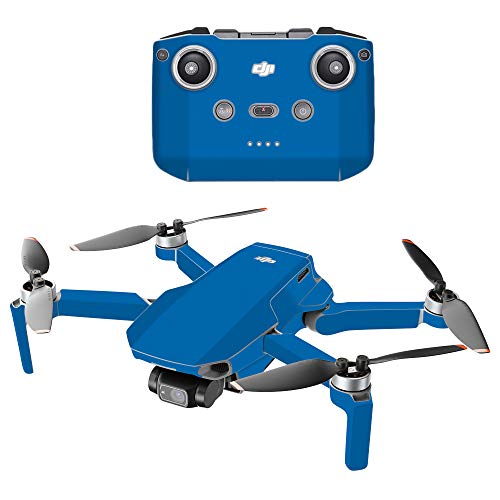 MightySkins Compatible with DJI Mini 2 Portable Drone - Solid Blue | Protective, Durable, and Unique Vinyl Decal wrap Cover | Easy to Apply, Remove, and Change Styles | Made in The USA