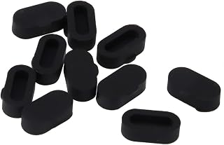 Plugue antipoeira para relógio, tampa antipoeira preta de silicone resistente ao desgaste para pulseira de relógio