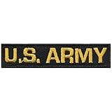  AUFNÄHER - U.S. ARMY - 03090 - Gr. ca. 9 x 2 cm - Patches Stick Applikation