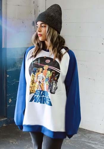Adult Cakeworthy Star Wars Retro Raglan Sweater3
