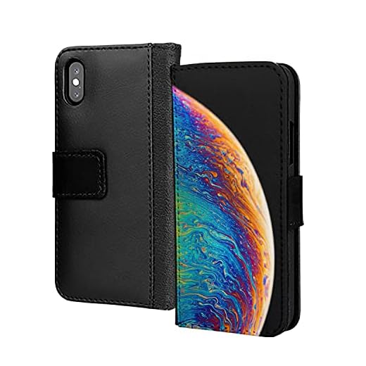 Spiral oljemålning Planet World PU-läder plånbok i kort telefonfodral skydd för Samsung Galaxy S10 5G