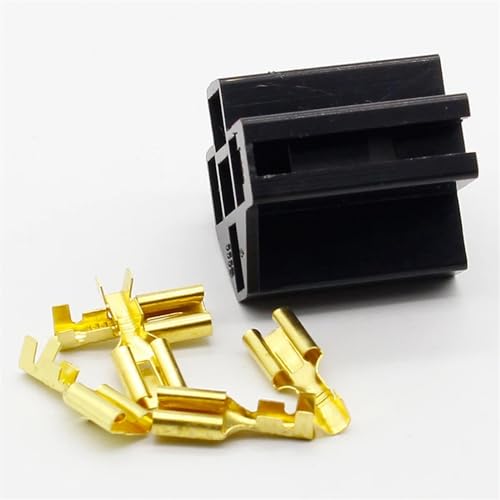 Support de prise de relais en polymère isolant avec cosses cuivre ajustées 6.3mm - 3