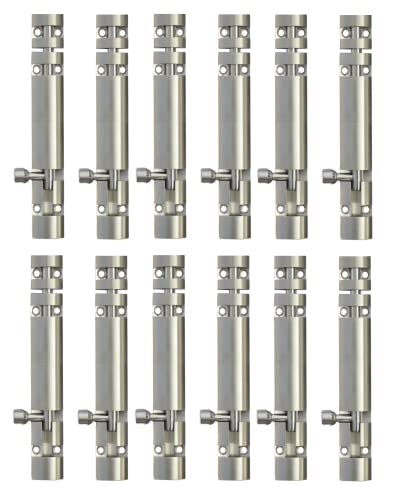Image of DHAKAD Tower Bolt Stainless Steel ZYLO 12 INCH Pack of 12 PCS