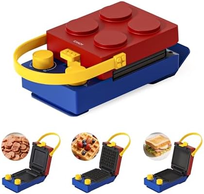 CANDY™ 3-in-1 Waffle Maker Panini Press, Grilled Sandwich Maker w...