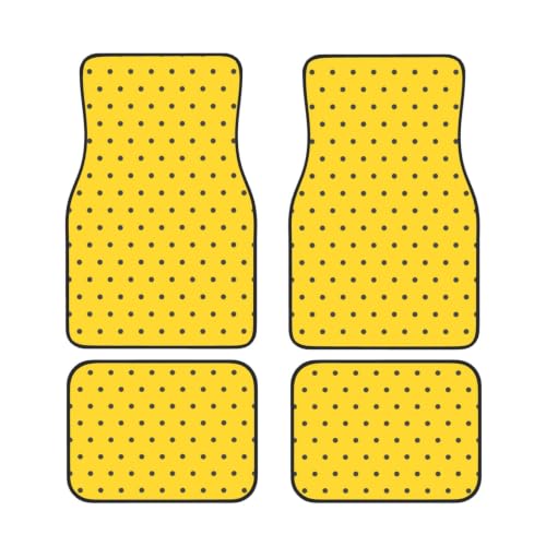 Alfombrillas de coche para viajes familiares protectores de neopreno amarillo