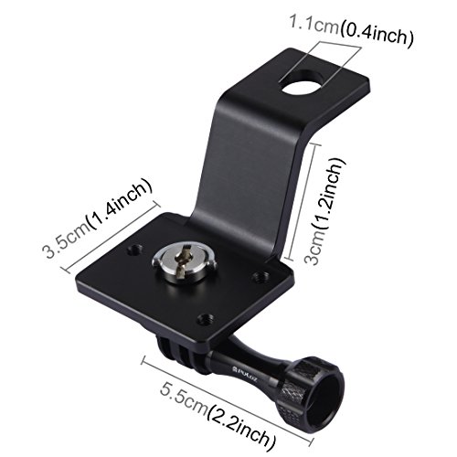 Puluz Motorcycle Mirror/Pinch Bolt Mount Fixed Metal Bike Holder Mount For Dji Osmo Action/Gopro Hero 7 / Hero 6 / Hero 5 Hero 4 Session Xiaoyi Mijia Sport Camera #TOP2