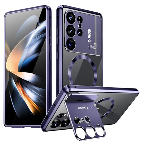 Coque Samsung S25 Ultra haut de gamme violette fine antichoc à mémoire