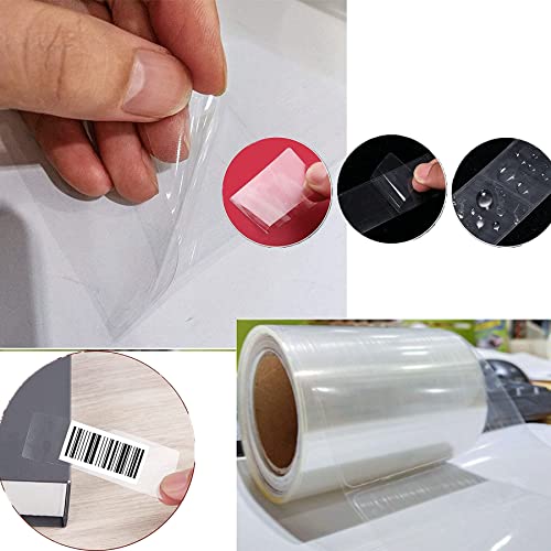 Wootile Clear Label Protector Shields 2 Inch X 3 Inch Label Shields Library Book Repaire Tape Labels-Spine Labels Clear Protectors thumb #2