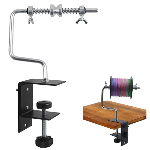 SILANON Fishing Line Spooler Adjustable Fishing Line Winder Spooler Machine Portable Stable Reel Spooler with Clamp Spooling Station System for Spinning Casting Reels