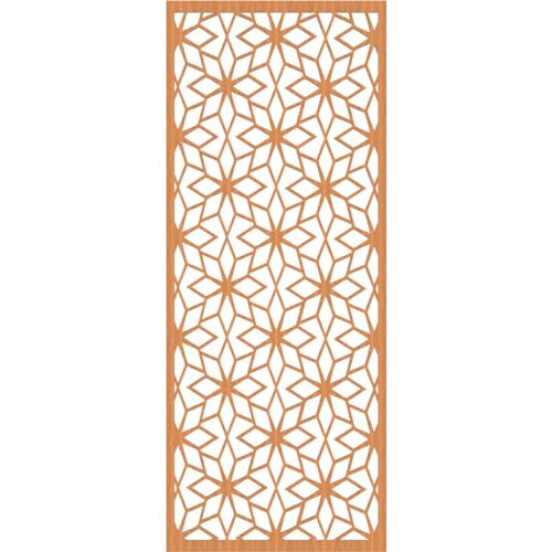 Image of Lake Decorative Pierced Fretwork Wood Wall Panels, 33 3 /8 inchW x 84 3 /8 inchH x 3 /8 inchT, Cherry