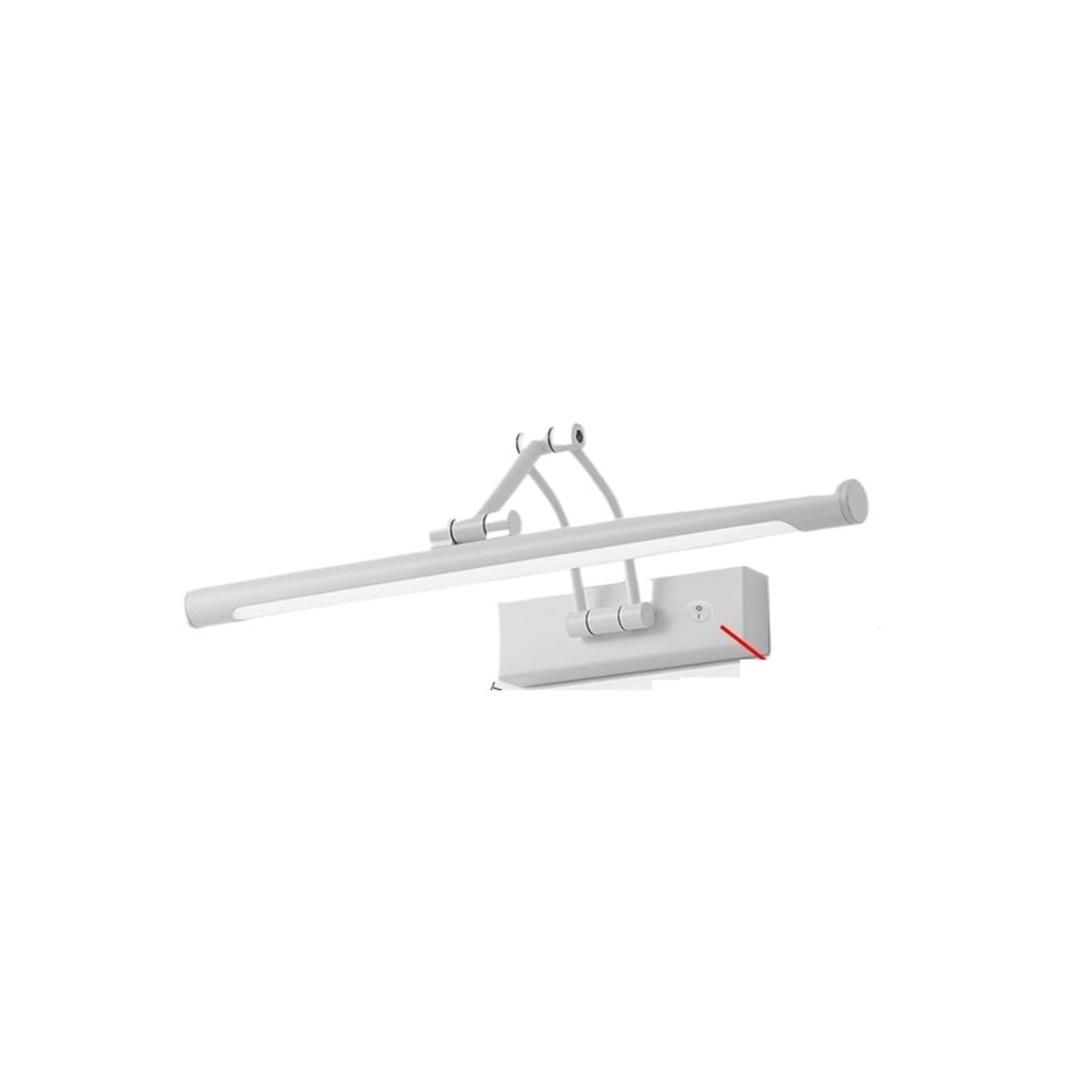 CUDTAPI Bathroom Mirror Wall Lamp, LED Metal Foldable Cabinet Sconce Lighting Fixture, Nordic Simple Modern Dressing Table Lustre(2700-3500K,White-56cm-Switch)