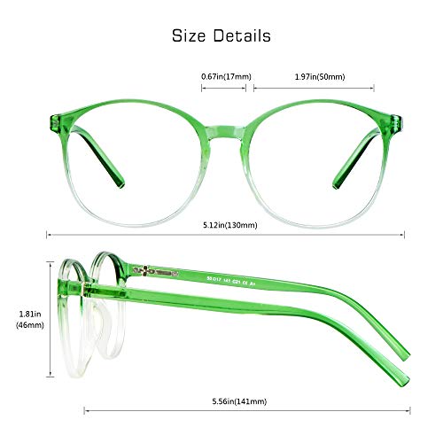Image of VisionGlobal 6 Pairs Blue Light Blocking Glasses /Reading Glasses for Women /Men, Fashion Eyewear Frame