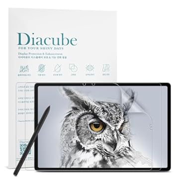 Diacube [Pacote com 2 protetores de tela Paperfeel para Samsung Galaxy Tab S10 Plus 12,4 polegadas, filme PET fosco antirreflexo para desenhar e escrever como em papel, alta sensibilidade ao toque,