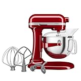 KitchenAid Artisan 5KSM60SPX 5.6L Bowl-Lift Stand Mixer, 11 Speeds & Soft Start, Heavy Duty Full Metal Construction, Kneads 3.7kg Dough, Makes 11 Dozen Cookies, Empire Red