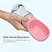 DEYACE Dog Water Bottle, Leak Proof Portable Pet Water Bottles for Dogs, Puppy Water Dispenser with Drinking Feeder for Travel (Pink 12oz)