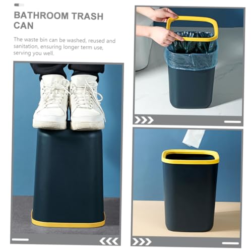 Caneca de basura rectangular para baño y escritorio miniatura 5
