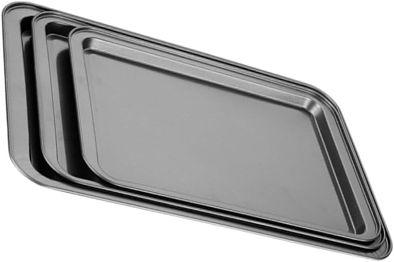 Functional Nonstick Pizza and Chip Tray Durable Carbon Steel Easy to Use Healthy Cooking Tray for Family Gatherings
