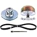 Flynsu AM140985 AM140967 Primary & Secondary Drive Clutch w/Belt & Puller RE28721 JDG1641 Replacement for John Deere Gator 4X2 6X4, 1200A Bunker and Field
