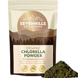 Sevenhills Wholefoods clorella En Polvo, Pared Celular Rota, Orgánico 500g