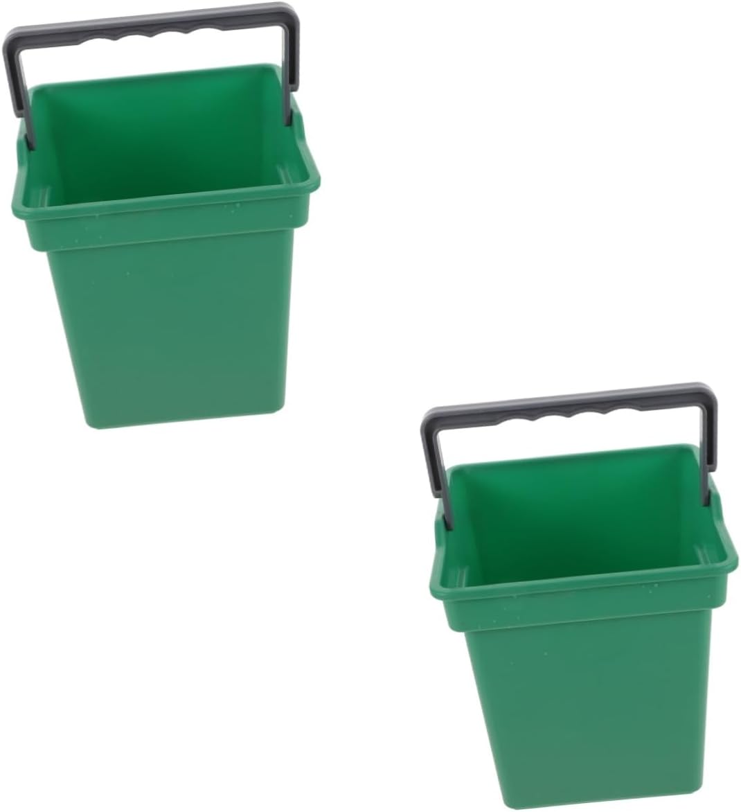 HEALLILY 2pcs Portable Cleaning Bucket with Handle Water Storage for Home Office and Commercial Use and Versatile Mop Pail for Efficient Cleaning