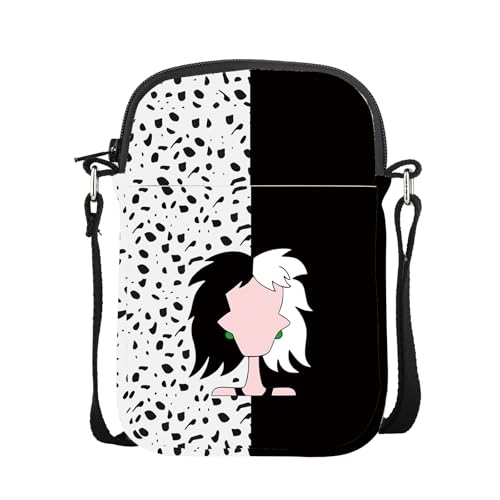 CMNIM Villains Gifts Villains Character Movie Pattern Crossbody Bag Adjustable Shoulder Bag Movie Fans Purse