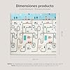 Interbaby - Alfombra de Juegos Bebes | Alfombra Bebe Acolchada Plegable, Reversible, Impermeable y Antideslizante | Cómoda, Fácil Lavado, Espuma XPE | 180x200x1 cm | Modelo Coches #1