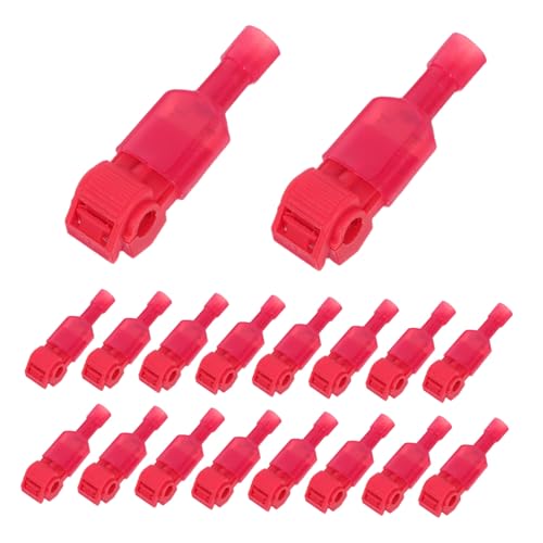 Alipis 60 pares Conectores Eléctricos T Rápido Terminales de Empalme sin Daño Compatibles con Cables Flexibles para Conexiones Estables Hogar y Oficina