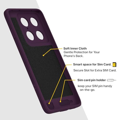 Image of Back Cover Motorola Signature 5G | MagFit Ring Design (Non-Magnetic) | Shockproof Case | Anti-Slip Grip | Raised Camera Edges | Slim Protective Case for Motorola Signature 5G (Purple)