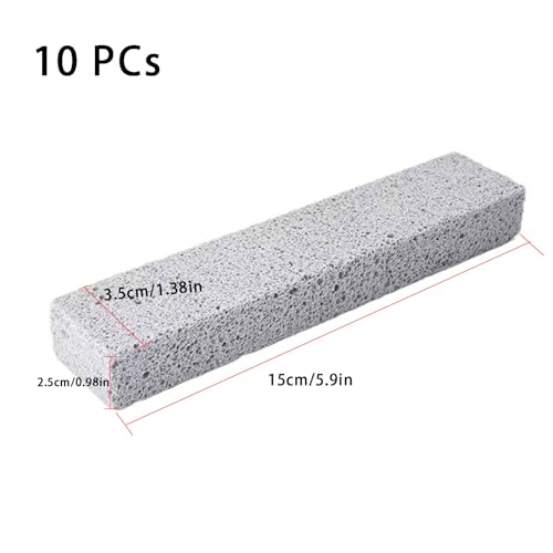 Bimsstein Reinigungs Bürsten, Bimsstein Reinigungsblock, bimsstein Reinigungsstein, Blöcke Bimssteins für Toilette, Geeignet für Küche, Schwimmbad, Badezimmer, Waschbecken, Toilette, 10 Stücke
