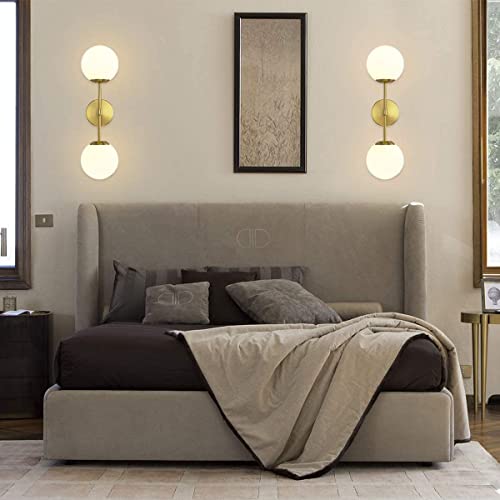 Image of SINOMAN Wall Light for Living Room Modern /Wall Lamps for Bedroom /for Living Room /Wall Lights for Home Decoration /Bedside Wall lamp (Doom Gold, with Bulb)