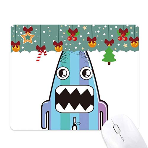 Tapis de souris monstre bleu de bureau en caoutchouc pour Noël