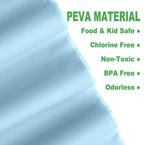 Plastic Light Sky Blue Tablecloths 3 Pack Disposable Table Covers 54" X 108" Powder Lt Blue Table Cloths For Gender Reveal Parties Baby Shower Engagement Wedding, Fits 6 To 8 Foot Rectangle Tables #TOP1