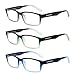 Produktbild Liansan Lesebrille 2 0 Damen 1,0 1,5 2,5 3,0 3,5 4,0 Lupe 3er Pack leichte Herren Fashion readers Gläser l3713