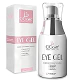 Eye Gel Cream, QQcute Day & Night Repair Eye Treatment Cream Anti Aging Complexes to Reduce Dark Circles, Puffiness, Under Eye Bags, Wrinkles & Fine Lines, Eye Moisturizer for Men & Women - 1.7 fl oz.