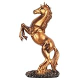 Qualité : fabriqué à partir de résine, garantissant une finition stable et résistante décoloration qui conserve son charme au fil , statue de cheval décorative, statue de cheval en résine