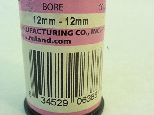 Ruland MBC33-12-12-A 2024 or 7075 Aluminum Hubs Bellows Coupling, Clamp Style, 12 mm x 12 mm Bores, 33.3 mm OD, 42.9 mm Length